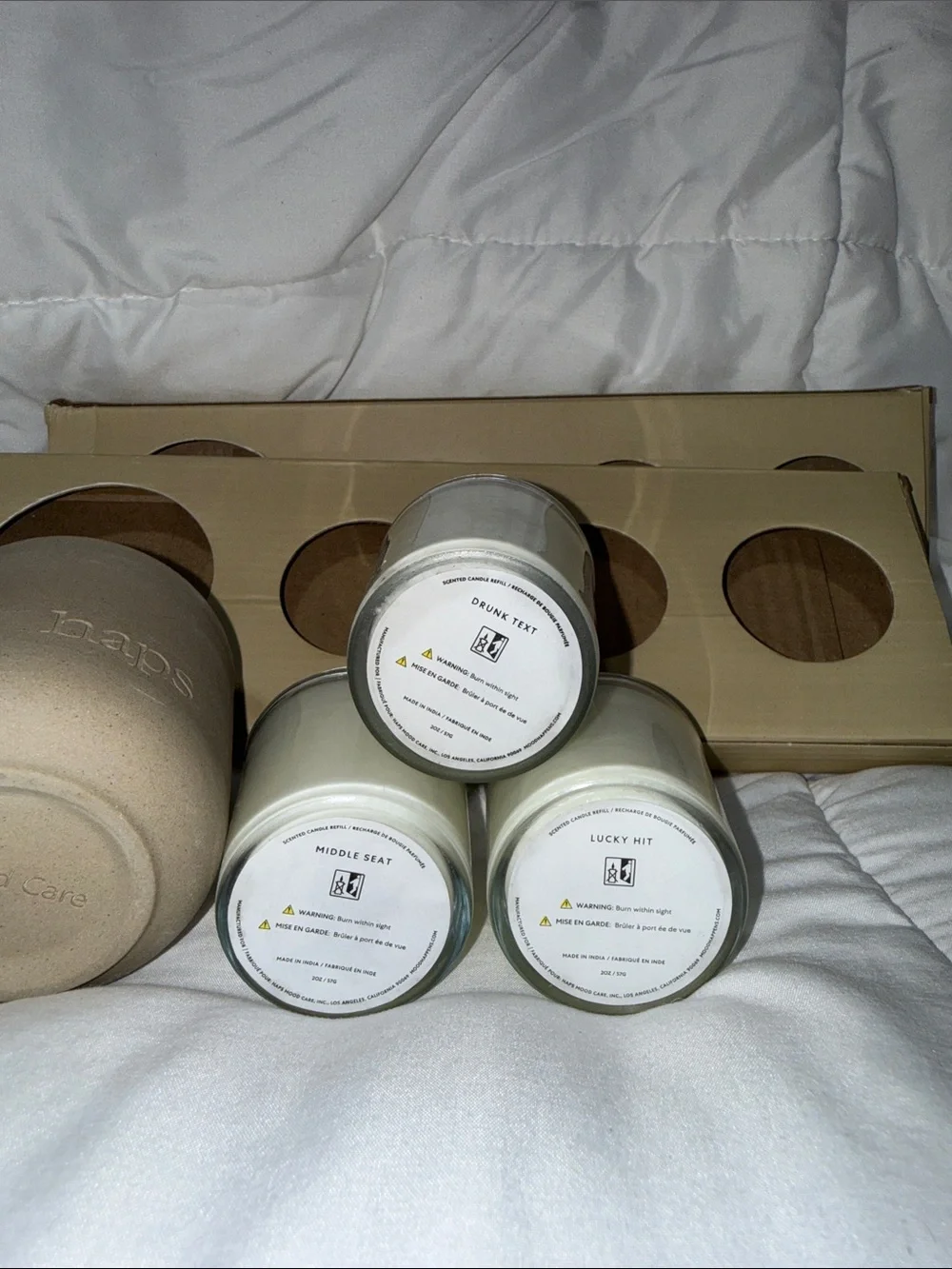 Mood Care Variety Pack Candles - Beige
